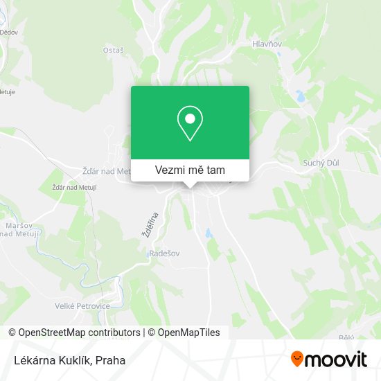 Lékárna Kuklík mapa