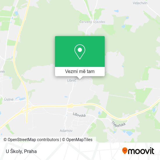 U Školy mapa