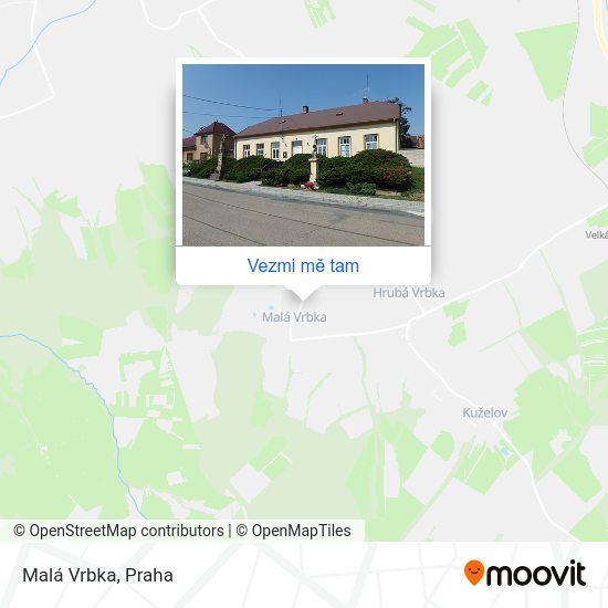 Malá Vrbka mapa