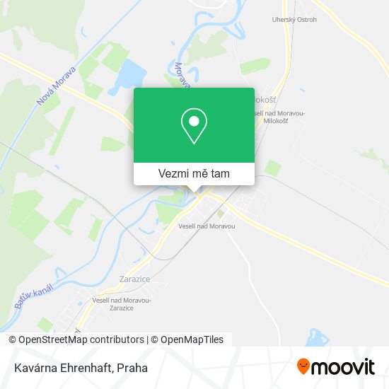Kavárna Ehrenhaft mapa