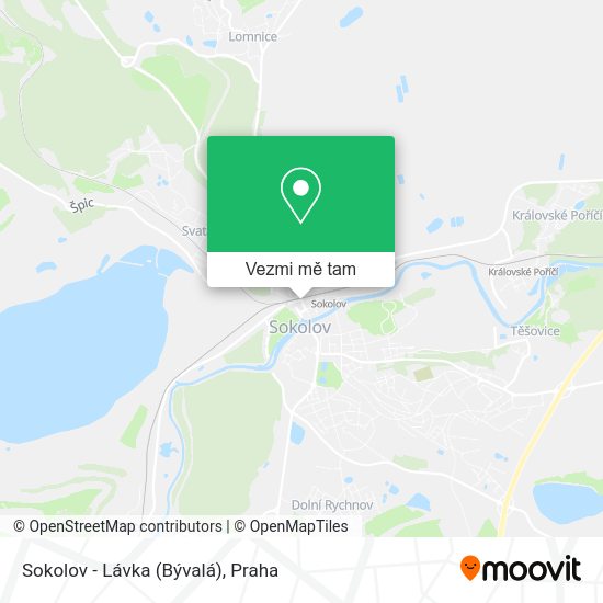 Sokolov - Lávka (Bývalá) mapa