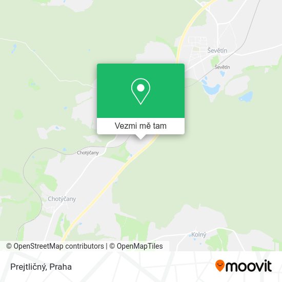 Prejtličný mapa