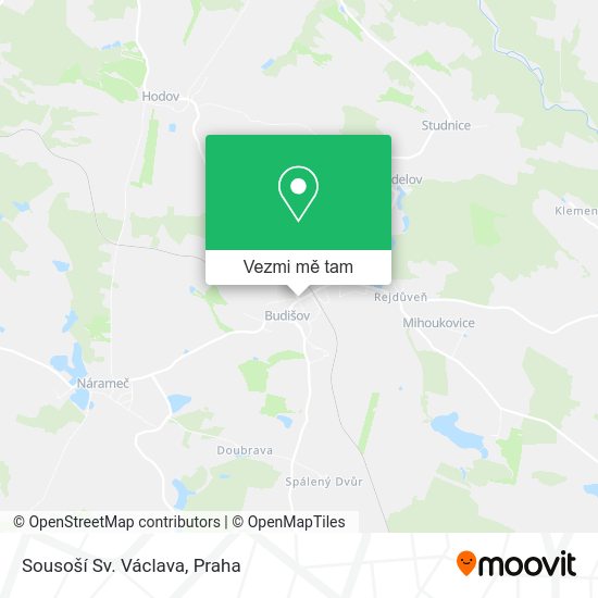 Sousoší Sv. Václava mapa