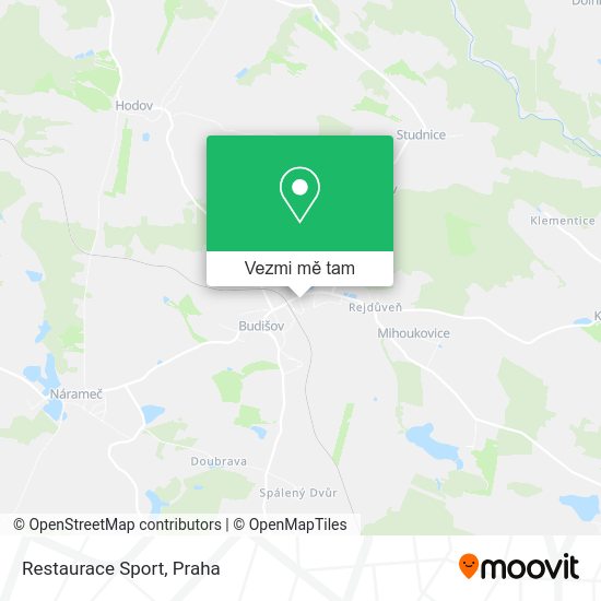 Restaurace Sport mapa