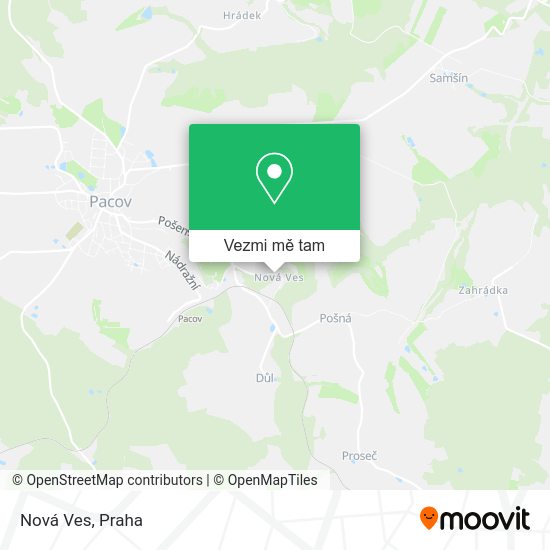Nová Ves mapa