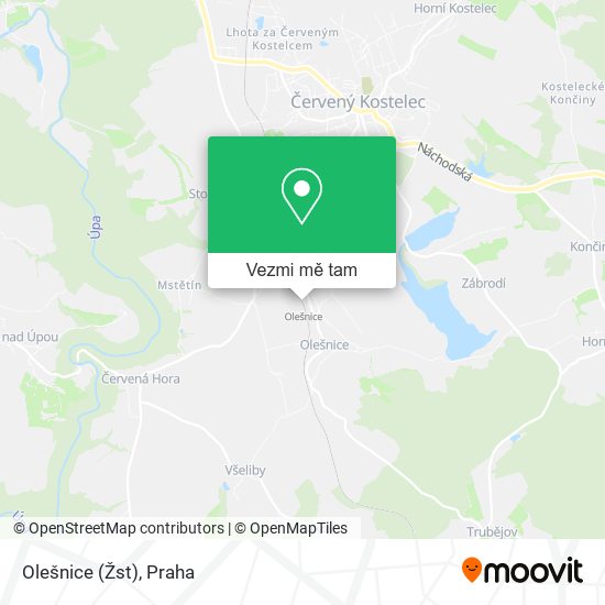 Olešnice (Žst) mapa
