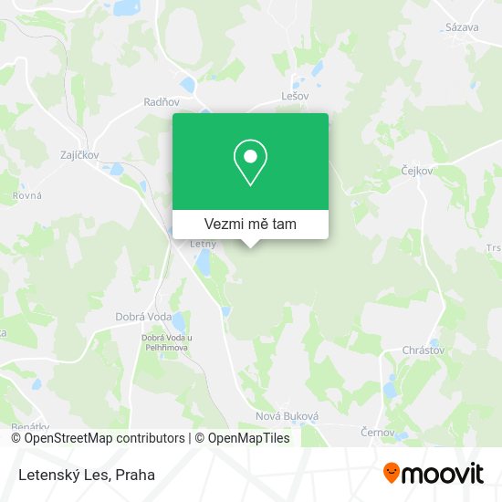 Letenský Les mapa