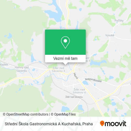 Střední Škola Gastronomická A Kuchařská mapa