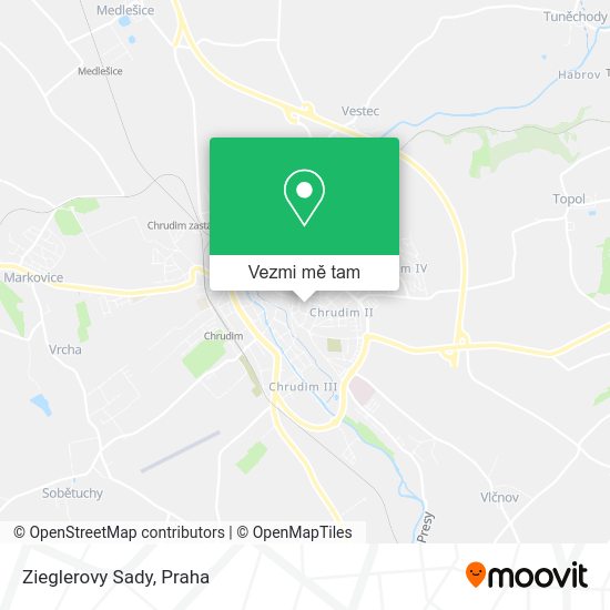 Zieglerovy Sady mapa
