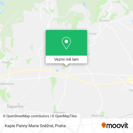 Kaple Panny Marie Sněžné mapa