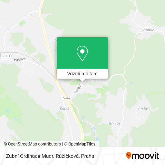 Zubní Ordinace Mudr. Růžičková mapa