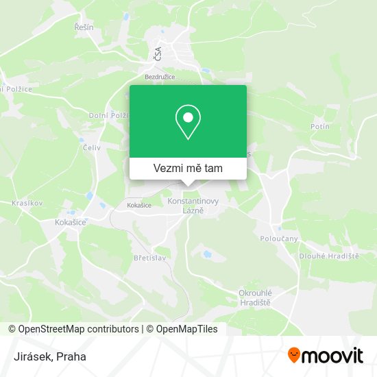 Jirásek mapa