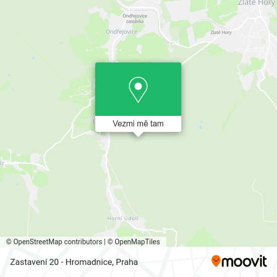 Zastavení 20 - Hromadnice mapa