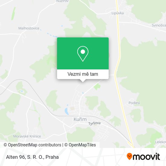 Alten 96, S. R. O. mapa