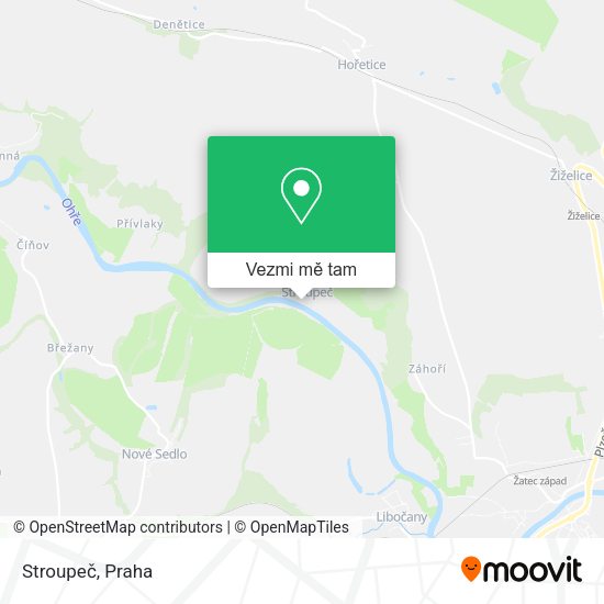 Stroupeč mapa