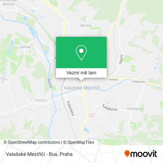 Valašské Meziříčí - Bus mapa