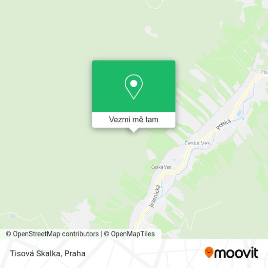 Tisová Skalka mapa