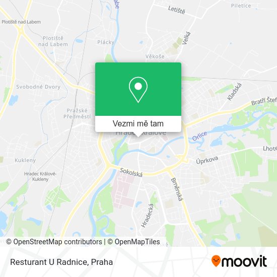 Resturant U Radnice mapa