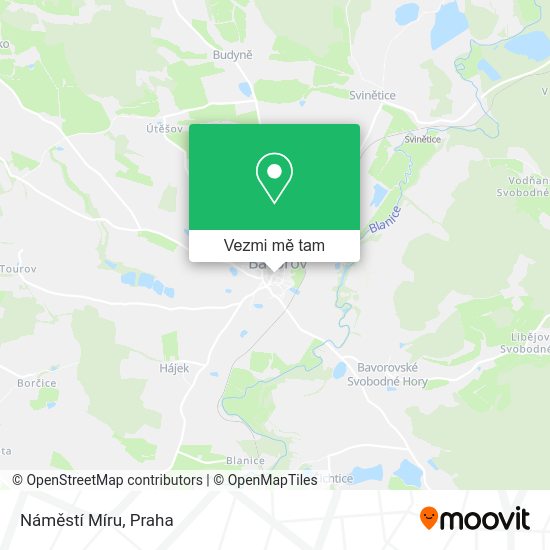 Náměstí Míru mapa