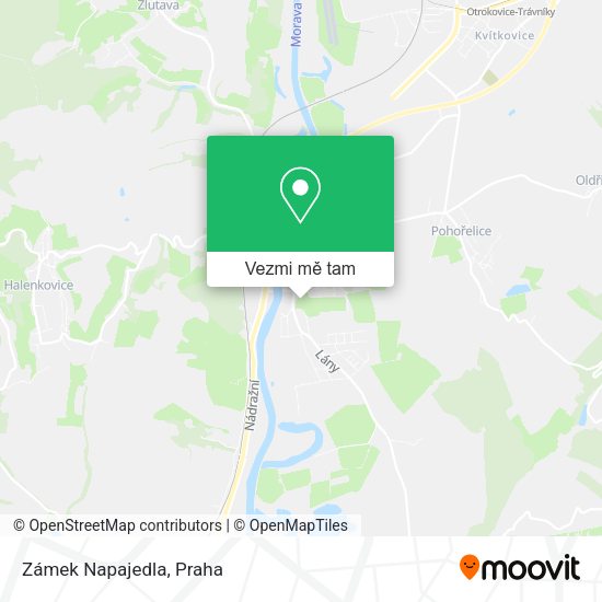 Zámek Napajedla mapa