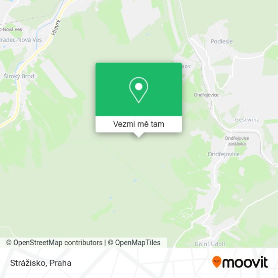 Strážisko mapa