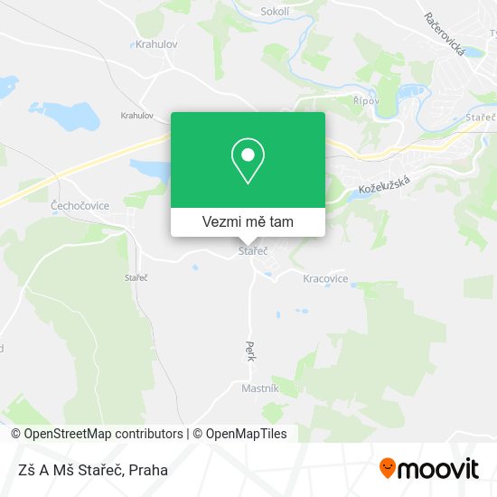 Zš A Mš Stařeč mapa