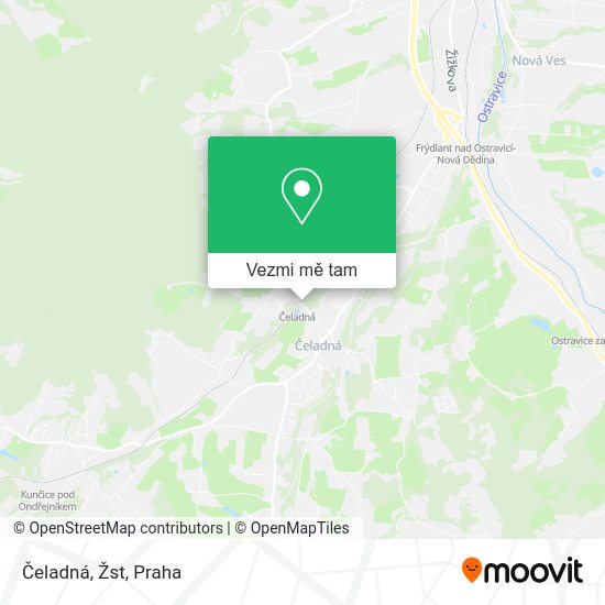 Čeladná, Žst mapa