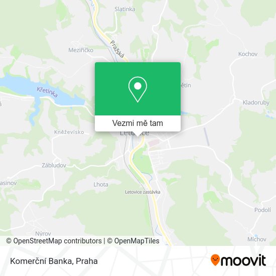 Komerční Banka mapa