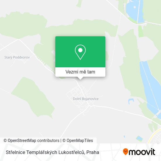 Střelnice Templářských Lukostřelců mapa
