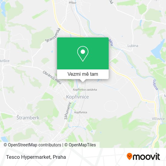 Tesco Hypermarket mapa