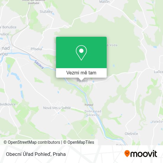 Obecní Úřad Pohleď mapa