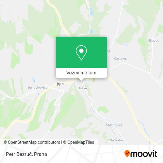 Petr Bezruč mapa