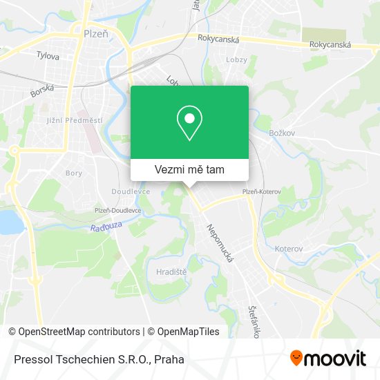 Pressol Tschechien S.R.O. mapa