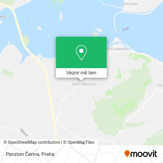 Penzion Čeriva mapa