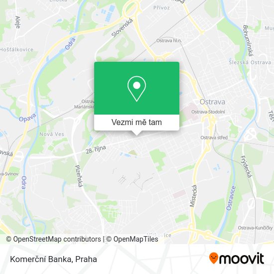Komerční Banka mapa