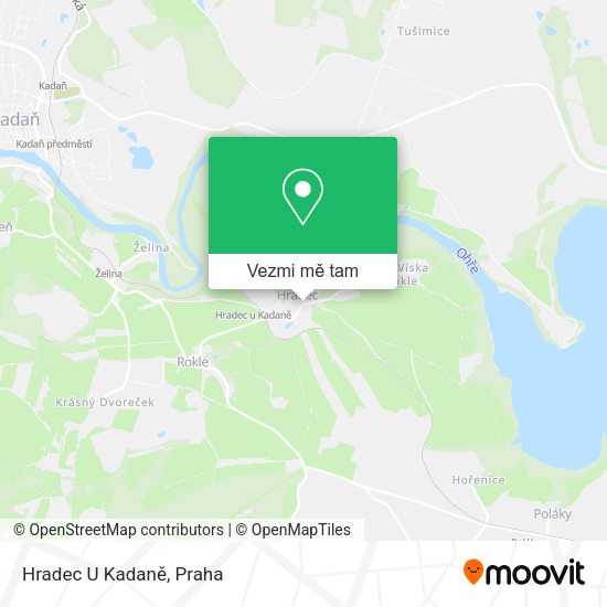 Hradec U Kadaně mapa
