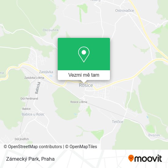 Zámecký Park mapa