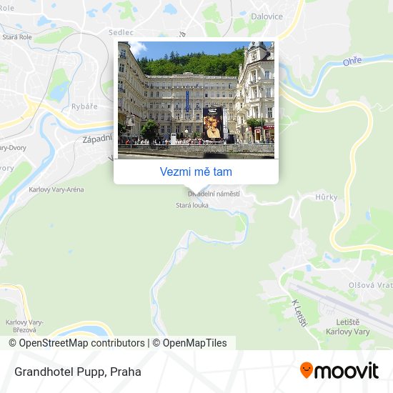 Grandhotel Pupp mapa