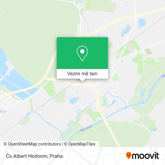 Čs Albert Hodonín mapa