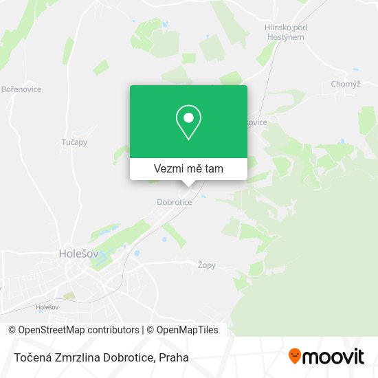Točená Zmrzlina Dobrotice mapa