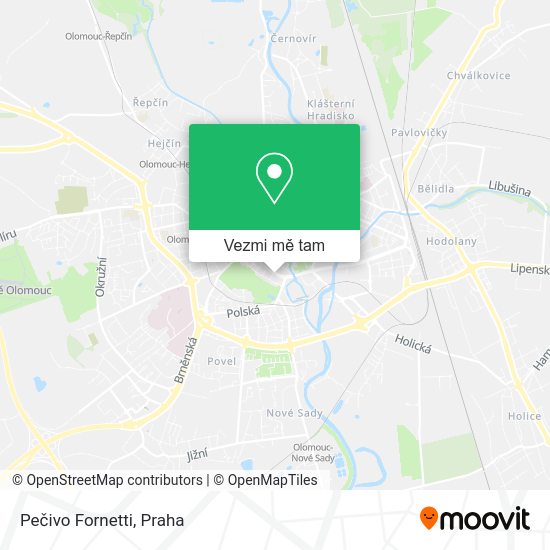 Pečivo Fornetti mapa