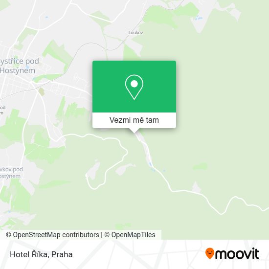 Hotel Říka mapa