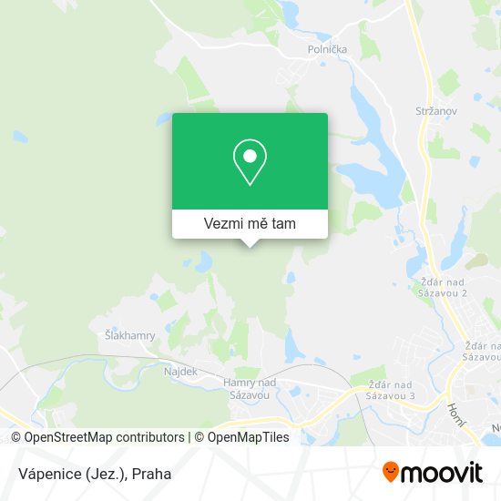 Vápenice (Jez.) mapa