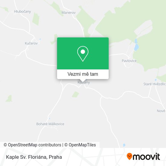 Kaple Sv. Floriána mapa