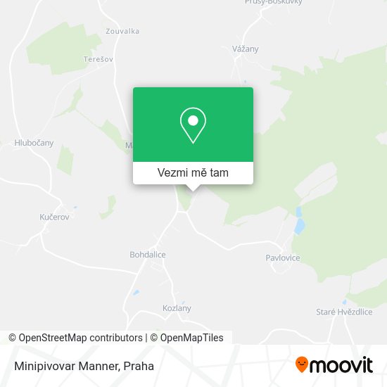 Minipivovar Manner mapa