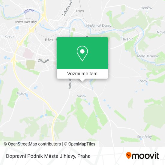 Dopravní Podnik Města Jihlavy mapa
