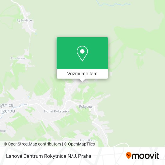 Lanové Centrum Rokytnice N/J mapa