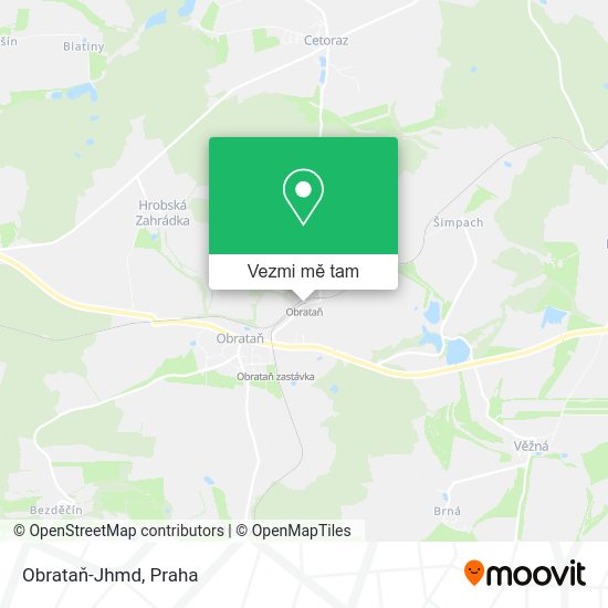 Obrataň-Jhmd mapa