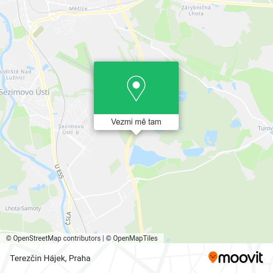 Terezčin Hájek mapa