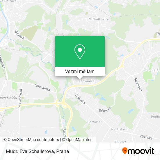 Mudr. Eva Schallerová mapa